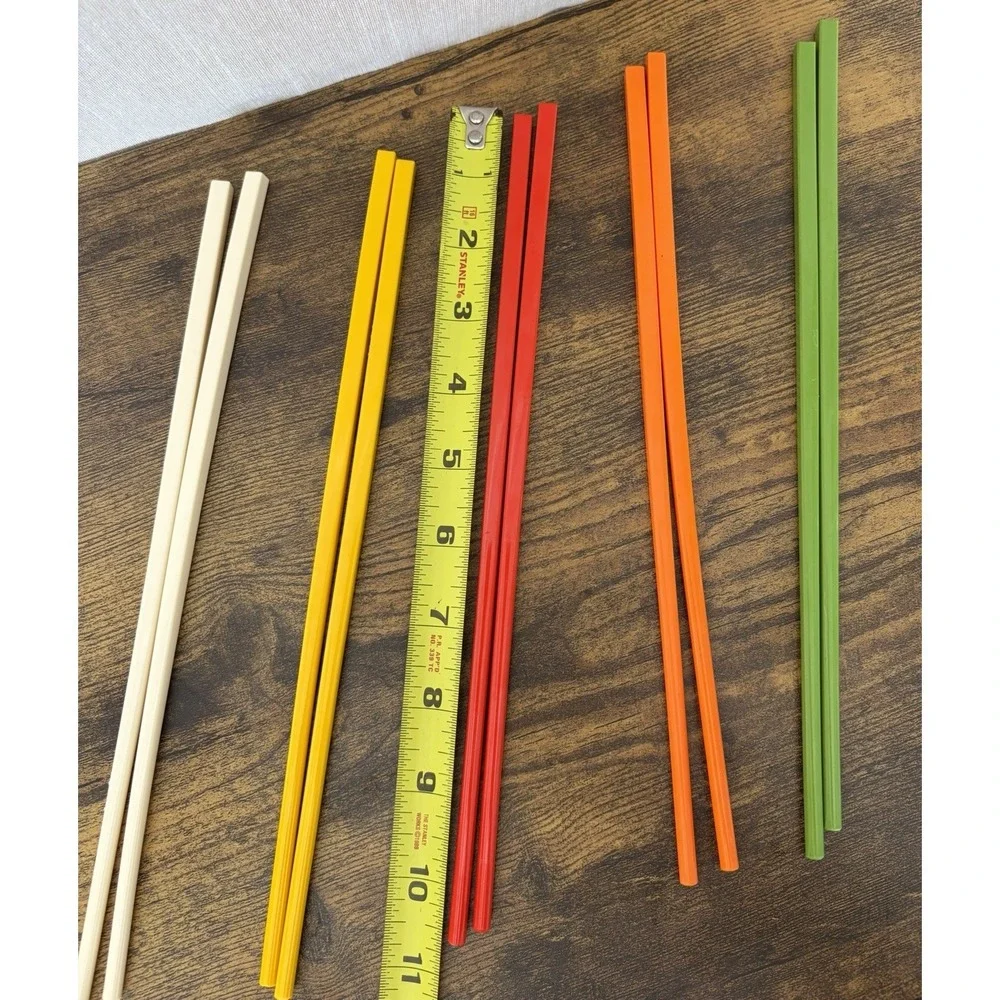 5 Sets Colorful Melamine Chopsticks Dishwasher Safe Beautiful Dinnerware‎ Sushi